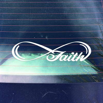 JB Print Magnet Faith Infinity Vinyl Decal Sticker Car Waterproof Car Decal Magnetic Bumper Sticker 5"