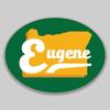 JB Print Magnet Eugene Oregon Oval Vinyl City Town College University Vinyl Decal Sticker Car Waterproof Car Decal Magnetic Bumper Sticker 5" view 1