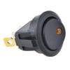 5PCS Yellow Light 3 PIN LED Dot Light 12V Car Auto Boat Round Rocker ON/Off Toggle Switches view 1