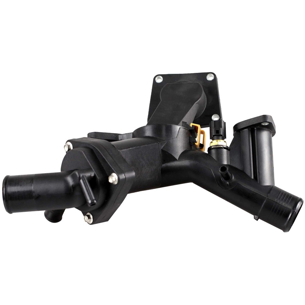 MYSMOT LR005631 Engine Coolant Thermostat & Housing with Sensor for Land Rover LR3 2005-2009 Range Rover Sport 2006-2009 V8 4.4L, 4H238A504AC 4H238594AC