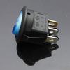 20PCS Blue Car Auto Boat 12V 16A ON/Off Toggle SPST Round Button Rocker Switch view 2