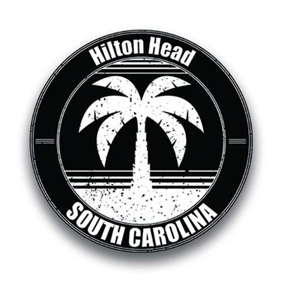 JB Print Magnet Hilton Head South Carolina Vinyl Vacation Explore Memory Souvenir Vinyl Decal Sticker Car Waterproof Car Decal Magnetic Bumper Sticker 5"