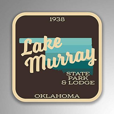 JB Print Magnet Lake Murray State Park & Lodge Explore Wanderlust Camping Oklahoma Vinyl Decal Sticker Car Waterproof Car Decal Magnetic Bumper Sticker 5"