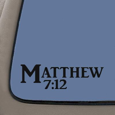 JB Print Magnet Matthew 7:12 Bible Verse Vinyl Decal Sticker Car Waterproof Car Decal Magnetic Bumper Sticker 5"
