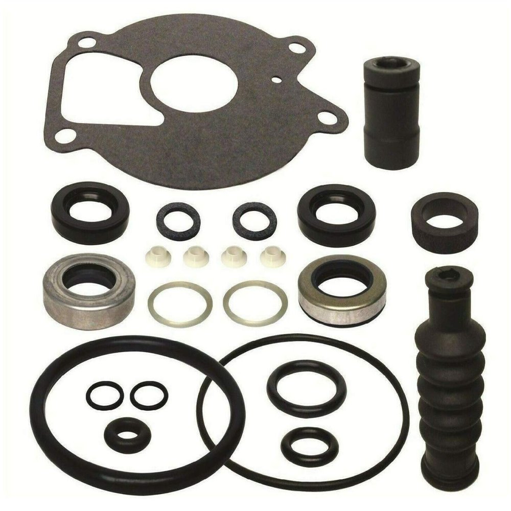 GLM Lower Unit Gearcase Seal Kit for Mercury 9.9 15 18 20 25 Hp Also Fits 1996-1998 25 hp Force Replaces 26-85090A2 18-2624 Read Product Description for Exact Applications