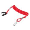 Emivery 2pcs Universal Safety Boat Outboard Engine Ignition Emergency Kill Stop Switch Key Lanyard Rope Clip Hook (Red) view 2