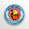 JB Print Magnet Malibu Beach California Swim Boat Kayak Water Ski Surf Travel Vinyl Decal Sticker Car Waterproof Car Decal Magnetic Bumper Sticker 5" view 1