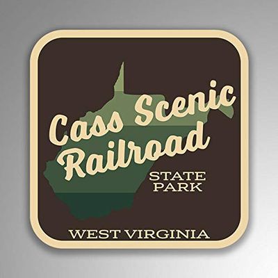 JB Print Magnet Cass Scenic Railroad State Park Explore Wanderlust West Virginia Vinyl Decal Sticker Car Waterproof Car Decal Magnetic Bumper Sticker 5"