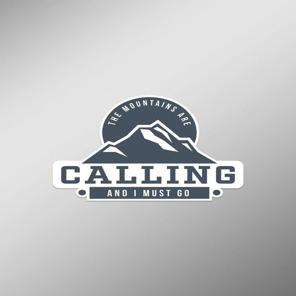 JB Print Magnet The Mountains are Calling and I Must Go -Inc Vinyl Decal Sticker Car Waterproof Car Decal Magnetic Bumper Sticker 5"