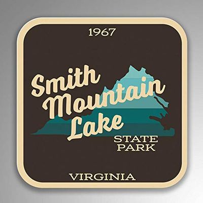JB Print Magnet Smith Mountain Lake State Park Explore Wanderlust Camping Hiking Vinyl Decal Sticker Car Waterproof Car Decal Magnetic Bumper Sticker 5"