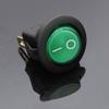 4PCS Green Car Auto Boat 12V 16A ON/Off Toggle SPST Round Button Rocker Switch view 2