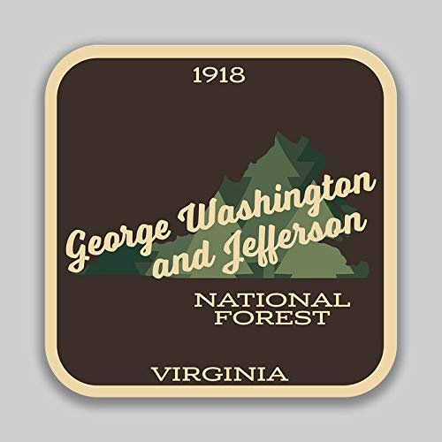 Magnet George Washington & Jefferson National Forest Explore Wanderlust Vinyl Decal Sticker Car Waterproof Car Decal Magnetic Bumper Sticker 5"