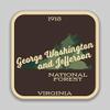 Magnet George Washington & Jefferson National Forest Explore Wanderlust Vinyl Decal Sticker Car Waterproof Car Decal Magnetic Bumper Sticker 5" view 1