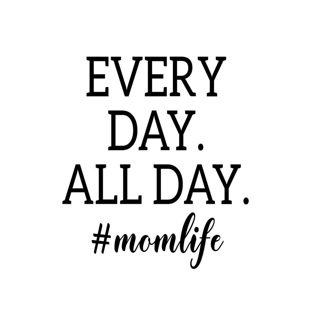 JB Print Magnet Everyday All Day Mom Life Vinyl Decal Sticker Car Waterproof Car Decal Magnetic Bumper Sticker 5"