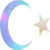 2 Pcs - No Background Decal Stickers of Islam Muslim Halfmoon Star (Hologram) Premium Waterproof Vinyl Decal Stickers for Laptop Phone Accessory Helmet Car Window Mug Tuber Cup Door USCauto026253HO view 1