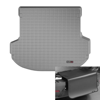 WeatherTech Cargo Trunk Liner with Bumper Protector for Hyundai Santa Fe - Behind 2nd Row w/Bumper Protector (421211SK), Grey