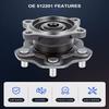 ECCPP 512201 x1 Rear Wheel Hub Bearing Assembly 02-06 for Nissan Altima 04-08 for Nissan Maxima 04-09 for Nissan Quest W/ABS 5-Lug Left or Right view 3