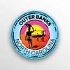 JB Print Magnet Outer Banks North Carolina Swim Boat Kayak Water Ski Surf Travel Vinyl Decal Sticker Car Waterproof Car Decal Magnetic Bumper Sticker 5" view 1