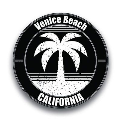 JB Print Magnet Venice Beach California Vinyl Vacation Explore Memory Souvenir Vinyl Decal Sticker Car Waterproof Car Decal Magnetic Bumper Sticker 5"