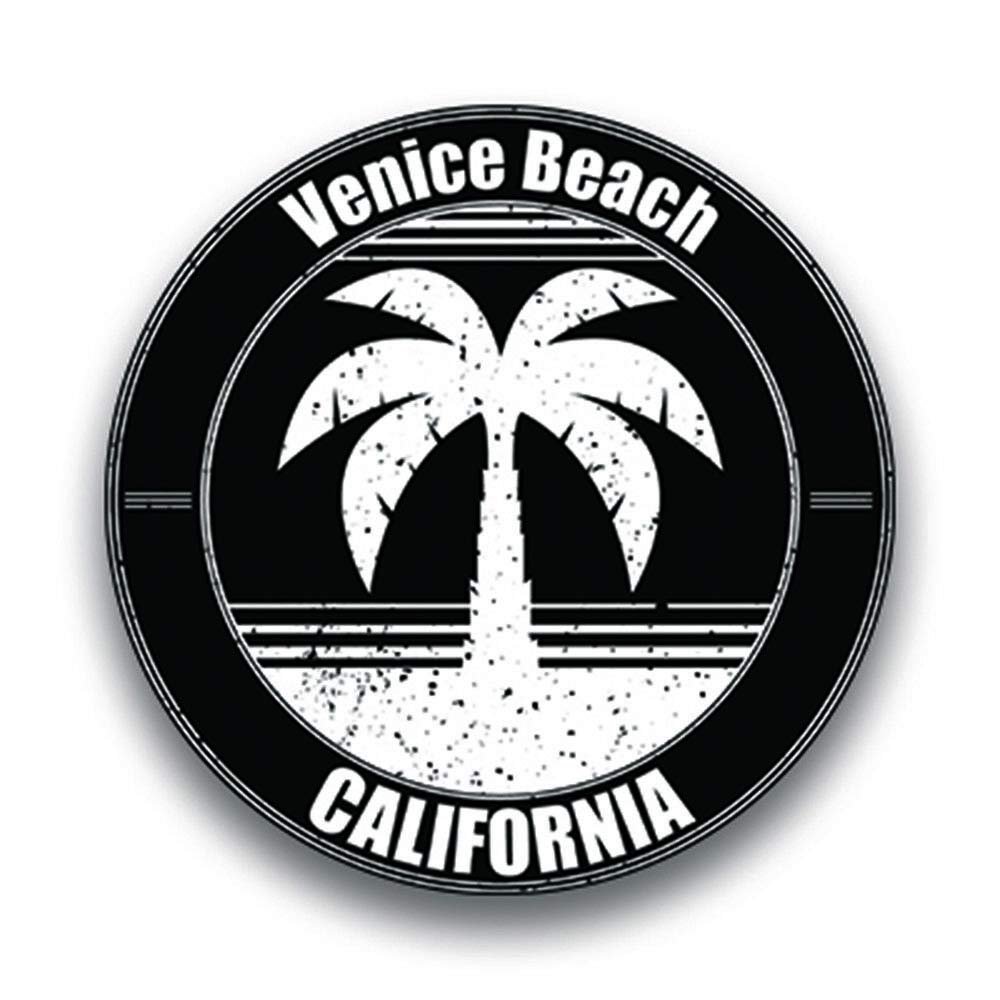 JB Print Magnet Venice Beach California Vinyl Vacation Explore Memory Souvenir Vinyl Decal Sticker Car Waterproof Car Decal Magnetic Bumper Sticker 5"