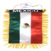 Mexico Flags for cars Mexican car flag Interior Rearview Mirror or Home Sticks to Windows Glass Quick and Easy Quality Small Hanging Mini Banner Accessories view 2
