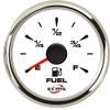 Marine Boat Yacht Automotive Fuel Level Gauge E-F 9-32V 52mm 2 Inch 316L Chrome Bezel White Dial 802-00001 view 1