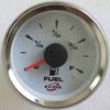 Marine Boat Yacht Automotive Fuel Level Gauge E-F 9-32V 52mm 2 Inch 316L Chrome Bezel White Dial 802-00001 view 2