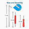 Riseuvo Stem Puller and Installer - 10pcs TR412, 6pcs TR413, 6pcs TR414 Short Rubber Tire Valve Stems, 4 Way and Single Head Valve Core Remover Tool view 3