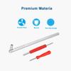 Riseuvo Stem Puller and Installer - 10pcs TR412, 6pcs TR413, 6pcs TR414 Short Rubber Tire Valve Stems, 4 Way and Single Head Valve Core Remover Tool view 4