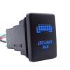 Wsays LED Light Push Switch On/Off with Connector Wire Kit Blue Backlit Compatible with Toyota Tacoma Tundra 4Runner view 1