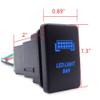 Wsays LED Light Push Switch On/Off with Connector Wire Kit Blue Backlit Compatible with Toyota Tacoma Tundra 4Runner view 3