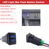 Wsays LED Light Push Switch On/Off with Connector Wire Kit Blue Backlit Compatible with Toyota Tacoma Tundra 4Runner view 4
