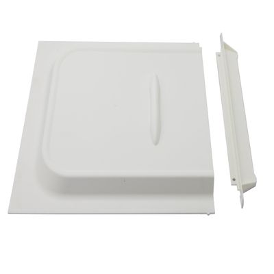 X-Haibei RV Screen Door Slide 12 inch Panel with Handle Slide Stop Set White for Travel Trailer Camper Motor Home