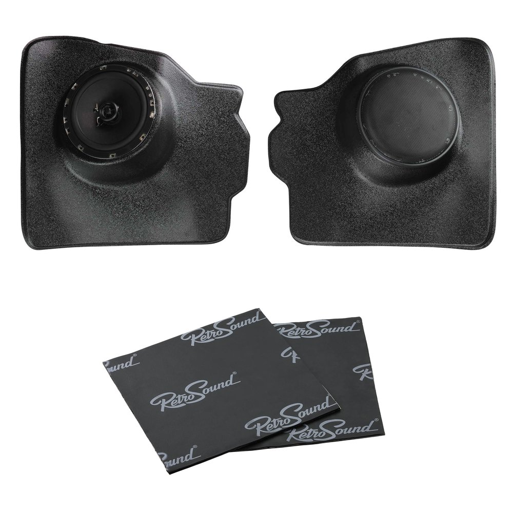 RetroSound Retro Manufacturing Kick Panels with Deluxe Speakers and Sound Dampening KPV014977-652-M