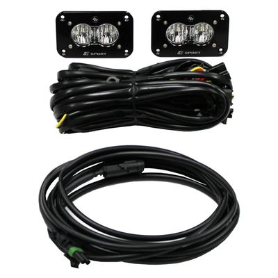 Baja Designs Led Work Light Clear Lens Wide Cornering Pattern Flush Mount Kit S2 Sport
