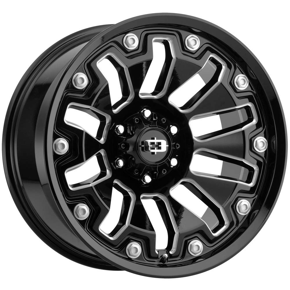 Vision 362 Armor 18x9 5x5" -12mm Black/Milled Wheel Rim 18" Inch