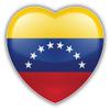 KW Vinyl Magnet Venezuela Glossy Heart World Flag Truck Car Magnet Bumper Sticker Magnetic 5" view 1