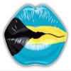 KW Vinyl Magnet Bahamas Flag Lips Truck Car Magnet Bumper Sticker Magnetic 5" view 1