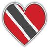 KW Vinyl Magnet Trinidad and Tobago Heart Flag Truck Car Magnet Bumper Sticker Magnetic 5" view 1
