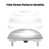 BASIKER Fit for Shifter Knob Chrome Cap with Stronger Clips Ford F-150 2004-2005 OEM 4L3Z-7213-BA Triple Chrome Plated Install in Seconds view 3