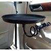 Protable Car Bracket Food Tray Convenient Round Food Holder Travel Drink Cup Coffee Table Stand Food Tray view 3
