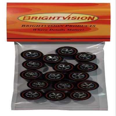 PLESIU 16 Brightvision Redline Wheels - 16 Large Hong Kong Bearing Style