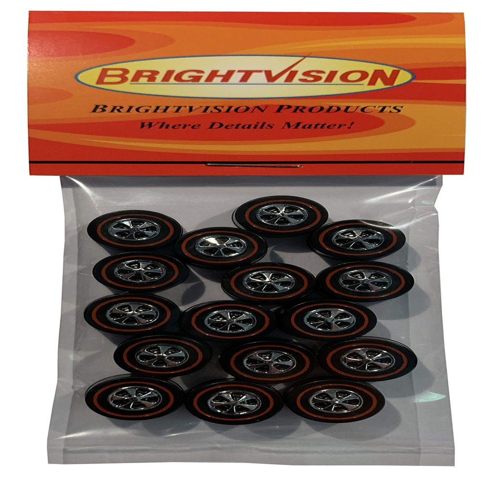 PLESIU 16 Brightvision Redline Wheels - 16 Large Hong Kong Bearing Style