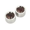 Chrome Motorcycle Front Axle Nut Cover Bolt Case for Harley Electra Glide Heritage Softail (Chrome) view 4