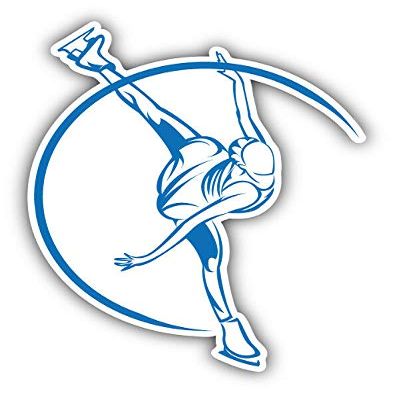 KW Vinyl Magnet Figure Skating Girl Silhouette Truck Car Magnet Bumper Sticker Magnetic 5"