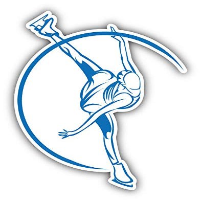 KW Vinyl Magnet Figure Skating Girl Silhouette Truck Car Magnet Bumper Sticker Magnetic 5"