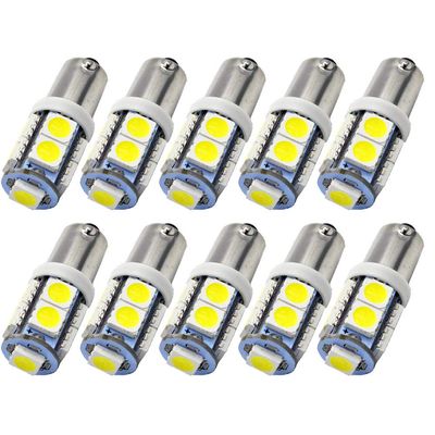 Ruiandsion 10pcs 12V BAY9S H21W LED Bulb Super Bright 5050 9SMD Chipset LED Backup Reverse Lights Bulb,White