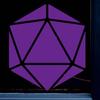 Dark Spark Decals D20 Die Tabletop Gamer 8 inch Purple Indoor Outdoor Vinyl Decal view 2