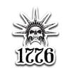 1776 Statue of Liberty Skull Vinyl Decal Sticker 2-Pack 5.5-Inches Premium Quality Vinyl Sticker UV Protective Laminate PDS2040 view 1
