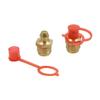 X AUTOHAUX M10 Straight Brass Hydraulic Grease Nipple Fittings with Dust Cap - 30 Set view 3